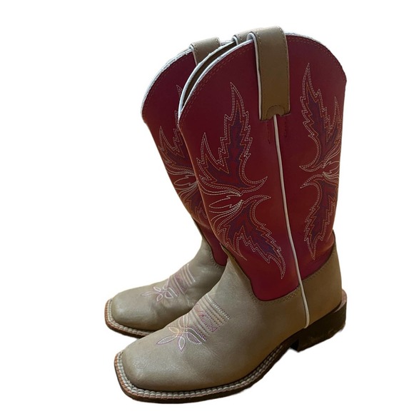 Justin Boots Shoes Justin 31jr Kids Cowboy Boot With Tan Vintage